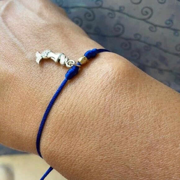 Mommy & Me Mermaid shape bracelet & earrings set - Picture 4 of 10